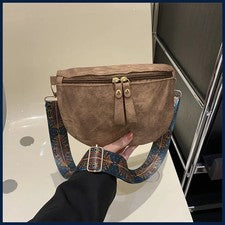 Elegante Bolso de Pecho Hobo Color Sólido Diseñador de Lujo para Mujer Cuero PU