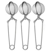 3 x Alicates de té Acero inoxidable Huevo de té Alicates de especias Especias Colador de té Colador de té Huevo Filtro d