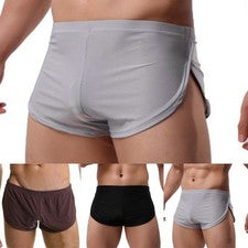 Moda Corbata Cintura Baja Pantalones Cortos, Ropa Interior Informal Para Hombre, Cómodos Pantalones para el Hogar