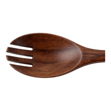 Tenedor de ensalada de madera de acacia utensilio de cocina de madera dura resistente a altas temperaturas