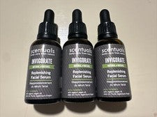 (3) Suero facial reponedor vigorizante Scentuals ~ 30 ml ~ para hombre ~ natural
