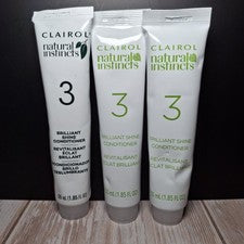 Acondicionador Clairol Natural Instincts Brilliant Shine 3 - 3 tubos × 1,85 oz/55 ml
