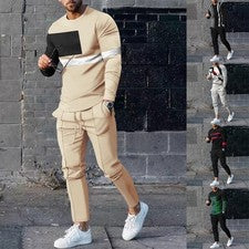 Chándales para Hombres Conjunto Traje para Sudar Informal Trajes para Correr Conjunto Atlético Moda