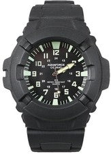 Reloj de campo táctico resistente al agua Aquaforce Combat negro