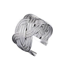 Anillo de plata 925 clásico simple abierto de moda para mujer joyería de mano regalo 1 pieza