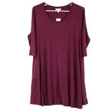 "Vestido columpio Style & Co. Petite manga 3/4 para mujer, X-Large, Orchard Vine"