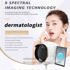 Analizador de piel facial 3D profesional máquina escáner análisis facial cuidado de la piel spa