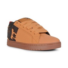 Zapatos de Skate DC Court Graffik - Trigo/Café Turco