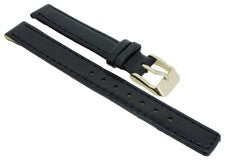 Minott > Correa de reloj > cuero negro liso plano > continuo