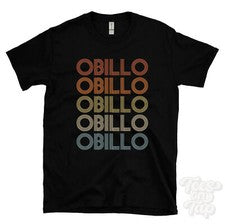 CAMISETA OBILLO ESTILO RETRO REPETIDO Hombre y Mujer Novedad Genial Nombre Regalo