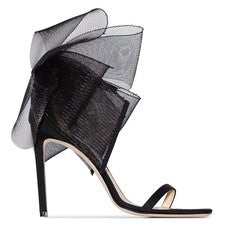 Sandalias Jimmy Choo Aveline asimétricas con detalles de lazo