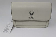Bolso bandolera de cuero para mujer Cnoles de moda (beige)