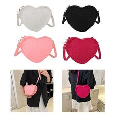 Bolso bandolera corazón mujer clutch casual bolso de mano moda bolso corazón