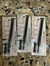Lápiz de cejas FLOWER Beauty Draw the Line morena oscura EP3 lote de 3