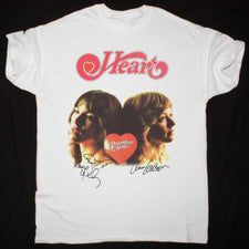 Camiseta Heart Band Unisex Hombres Mujeres Todas las Tallas S-5XL