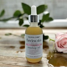 ¡NUEVO! Olivia Care Piel impecable 100% puro ACEITE DE ROSA MOSQUETA ACEITE FACIAL ANTIENVEJECIMIENTO 2 OZ