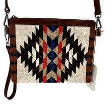 Bolso Bandolera Vaquera Shyanne Para Mujer Frontier Southwestern Cuero Tejido NUEVO