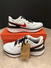 Nike Air Zoom Structure 25 "Blanco/Negro/Rojo Fuego" DJ7883-106 Nuevo Talla 9