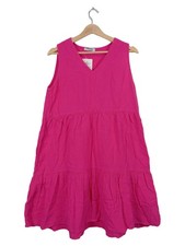 Vestido túnica mujer Sublevel talla S rosa sin mangas algodón verano ocio