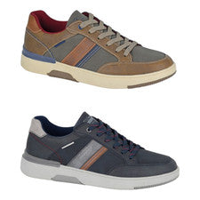 Para Hombres Route 21 Entrenadores Informales Zapatos con Cordones Deportes Caminar Tenis Ligeros