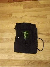 Bolso de cuerda Monster Energy Drink con cordón negro 20,5x15