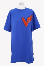 Vestido mujer Moschino talla 36 azul NUEVO algodón vestido recto vestido camisero vestido