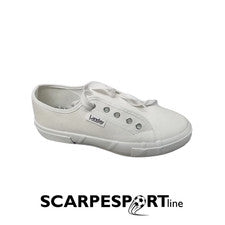 SCARPE SPORTIVE ECONOMICHE TENNIS LANDAY IN TELA BIANCO X SAGGI RECITE