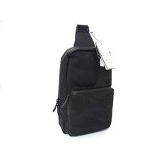 Bolso con impresión de logotipo BLACKLABEL CRESTBRIDGE 51145505 de cuero negr...