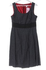 Vestido de verano Cato mujer tirantes puntos negro blanco algodón talla 42