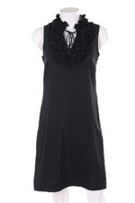 Vestido de noche ESPRIT vestido de cóctel volantes volantes D 34 negro NUEVO
