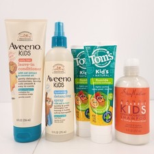 Aveeno Toms Shea Moisture Kids Paquete 5 Pasta de dientes Cuidado del cabello Acondicionador Champú