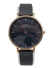 Daniel Wellington Reloj Analógico Mujer Negro Dorado Casual Elegante Talla Única
