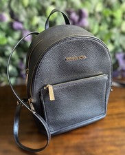 Nueva Mochila para Mujer Michael Kors Jaycee Mediana Negra Cuero Guijarro Sin Etiqueta