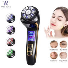 Mini máquina eléctrica para el cuidado de la piel facial con luz LED masajeador para eliminar arrugas de la piel