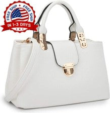 Carteras De Mujer De Moda Bolsos Monederos Marca Mujer Bolsa Modernas Blanco NUEVO