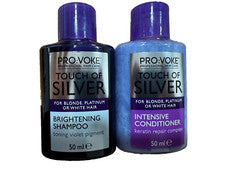 Champú y acondicionador intenso ProVoke Touch of Silver 12x50 ml