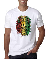 Camiseta Rasta Lion Gráfica - Audaz y Vibrante Estilo Jamaicano Inspirado