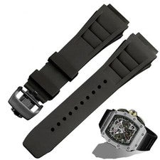 Cómoda correa de reloj de silicona apta para Richard Mille serie RM correa impermeable