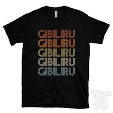 CAMISETA GIBILIRU ESTILO RETRO REPETIDO Hombre y Mujer Novedad Genial Nombre Regalo