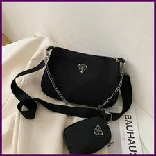 Bolso Bandolera de Nylon para Mujer Moda Portátil Informal Bolso de Hombro/Axilas