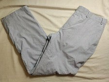 Pantalones de traje Michael Kors azul y blanco a rayas de algodón forrados de poliéster 36x31 nuevos sin etiquetas