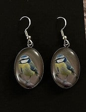 PENDIENTES DE PÁJARO PLATA 925 TIT AZUL MADRE NAN JOYERÍA PÁJARO - REGALO PARA SU MAMÁ