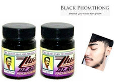 2x BLACK PHOMTHONG Crema de Crecimiento Barba Bigote Crecimiento Cabello Facial Acicalamiento Hombres
