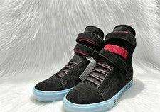 Zapato Lovesong Su TK Society Negro Azul Cielo Suela Iridiscente Gamuza Parte Superior Alta