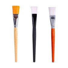 3 piezas cepillos de mascarilla facial reutilizables fibra mango de madera herramientas de belleza para uso doméstico