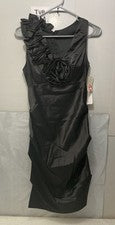 Minivestido Let’s Fashion negro con volantes para mujer talla S