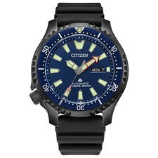 RELOJ CITIZEN AUTOMÁTICO PROMASTER BUCEO NEGRO PVD CORREA POLIURETANO NY0158-09L