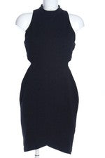 Vestido de verano Topshop Cut-Out Business elegante clásico negro talla 42