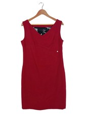 Kitana Vestido Mujer Midi Encaje Elegante Rojo Talla 42 Nuevo con Etiqueta