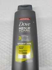 Champú/acondicionador/deado 3 en 1 Dove Men+Care Sportcare 20,4 OZ NUEVO